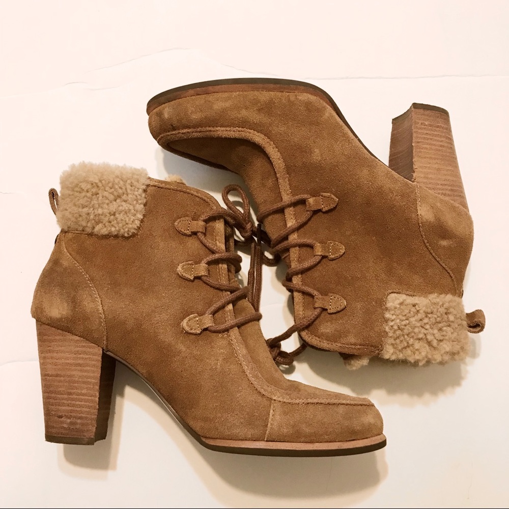 UGG Australia Analise Lace Up Heeled Boots